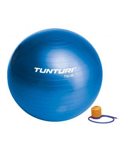Tunturi fitnessbal 75 cm - blauw
