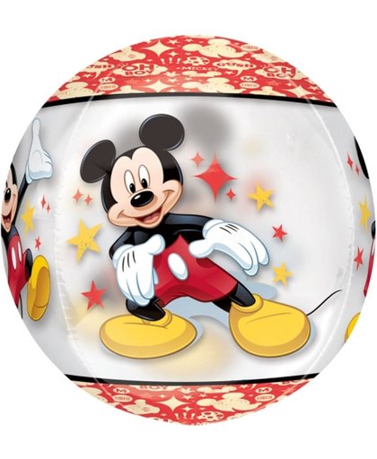 Ronde aluminium ballon Mickey™ - Feestdecoratievoorwerp