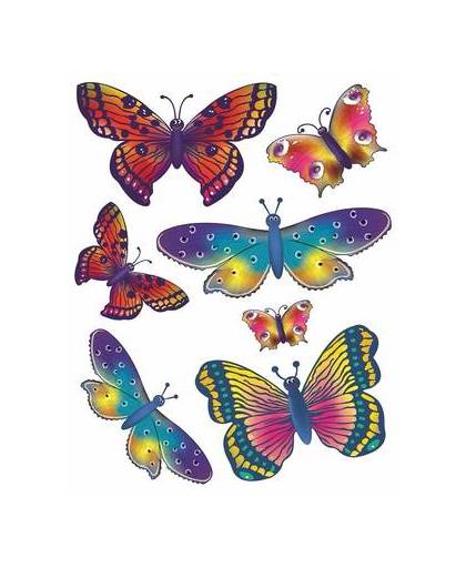 Autoraam stickers vlinders