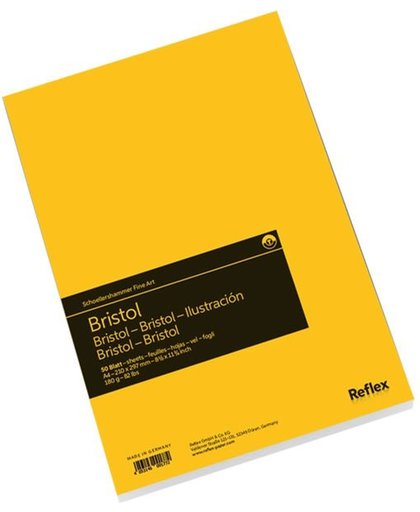 Schoellershammer Reflex studioline Bristolpapier, 180gr, A3 blok, 50 vel
