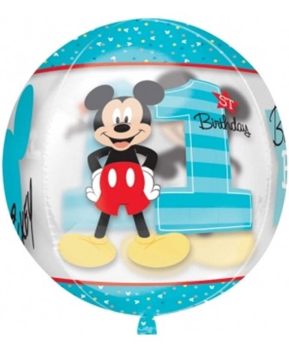 Ronde Mickey™ aluminium ballon - Feestdecoratievoorwerp