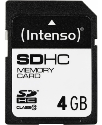 Intenso 4GB SDHC 4GB SDHC Klasse 10 flashgeheugen