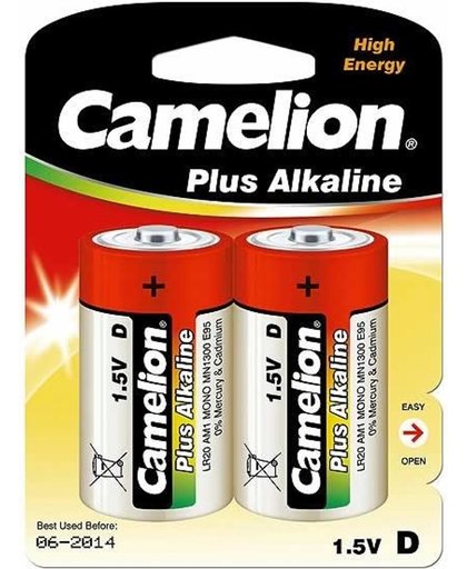 Camelion LR20-BP2 Alkaline 1.5V niet-oplaadbare batterij