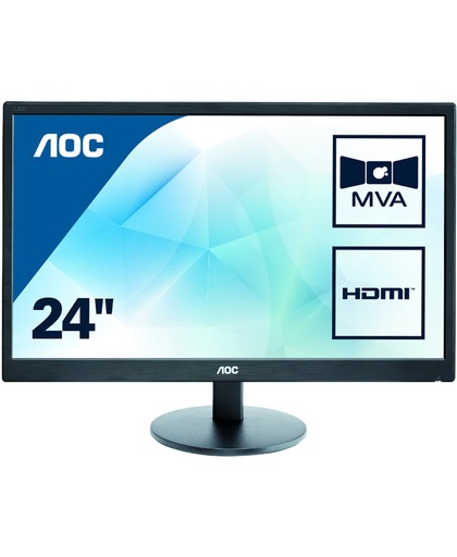 AOC Value-line M2470SWH LED display 59,9 cm (23.6") Full HD Zwart