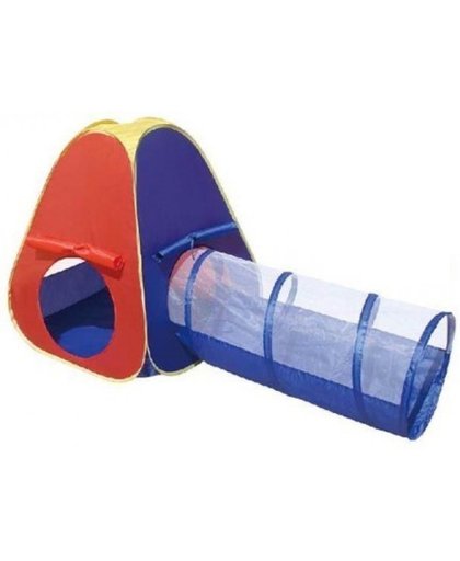Playfun Pop-up-speeltent Met Tunnel Multicolor
