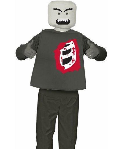 Zombie blok figuur kostuum voor volwassenen - Verkleedkleding