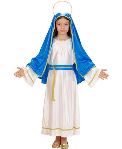 Kleine Maria kostuum voor meisjes Kerstmis  - Kinderkostuums - 110/122