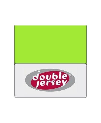 Double Jersey hoeslaken - Lime - 2-persoons (140x200/220 cm)