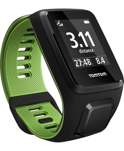 TomTom Runner 3, zwart/groen (S) sport horloge