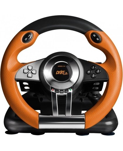 Speedlink Drift O.Z. Racing Wheel (Zwart / Oranje)