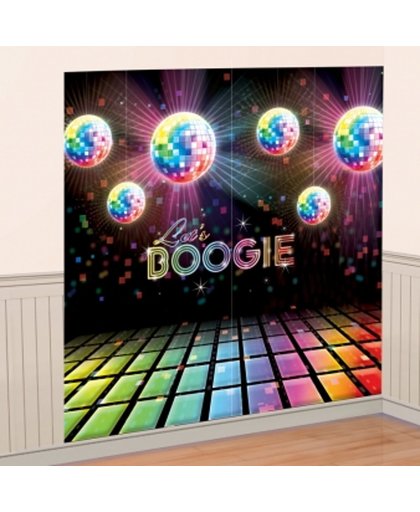 Disco muurversiering met discoballen - Feestdecoratievoorwerp