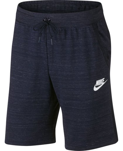 Nike Sportswear Advance 15 Short Knit Short Heren - Obsidian/Htr/Obsidian/White