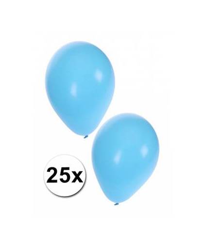 25 lichtblauwe ballonnen