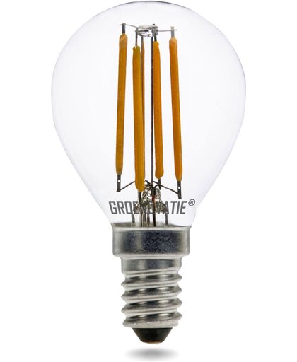 E14 LED Filament Kogellamp 4W Warm Wit Dimbaar