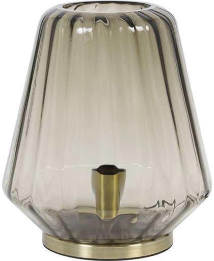 Light & Living Tafellamp Ø25,5x29,5 cm GUIDO glas licht bruin-koper