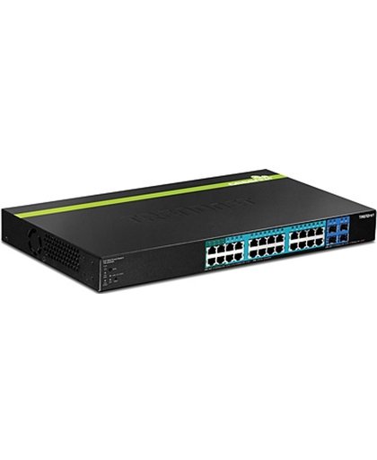 Trendnet TPE-2840WS Beheerde netwerkswitch Gigabit Ethernet (10/100/1000) Power over Ethernet (PoE) 1U Zwart netwerk-switch