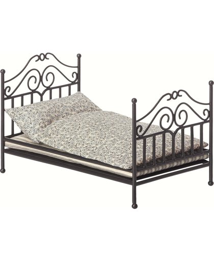 Maileg Vintage bed, Micro - Anthracite