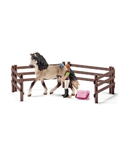 Schleich Andalusiër paarden verzorgingsset - 42270