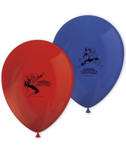 8 Spiderman™ ballonnen - Feestdecoratievoorwerp
