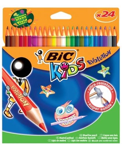 Kleurpotloden BIC Kids evolution: 24 stuks (1185215)