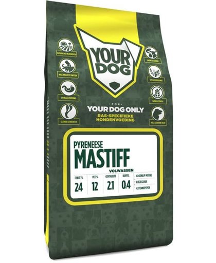 Yourdog pyrenese mastiff hondenvoer volwassen 3 kg