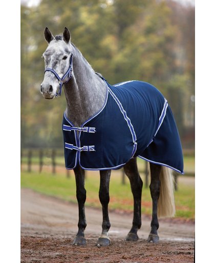 Kerbl Paardendeken Classis - Zwart/blauw - 135 cm
