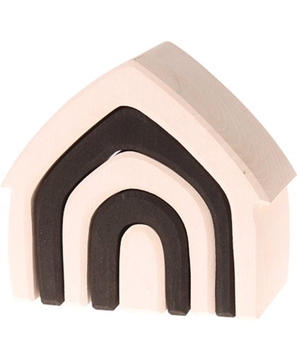 Grimm's houten huisje Monochrome