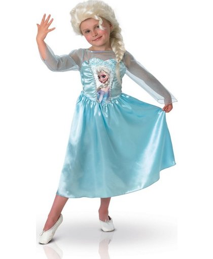 "Verkleedkostuum Elsa Frozen™  met pruik voor meisjes  - Verkleedkleding - 122/128"