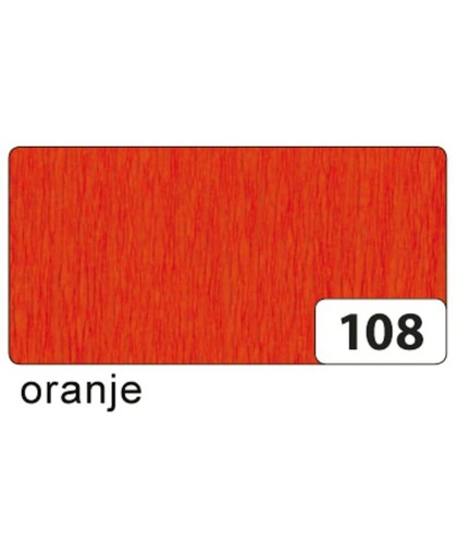 Crepepapier 250x50cm Donker Oranje
