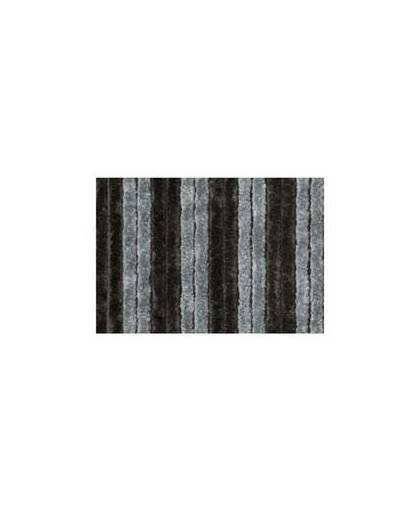 Kattenstaartgord. 90x220 zwart/grijs duo kattenstaartdeurgordijnen