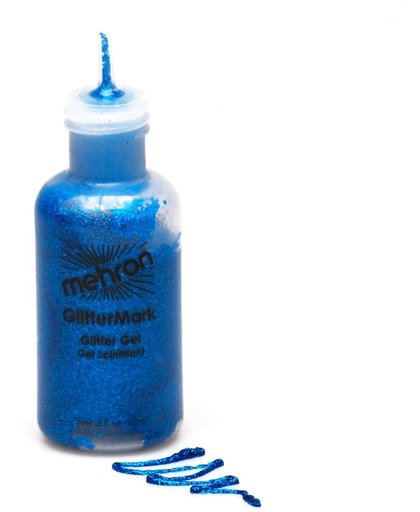 Mehron™ Blauwe glitter gel - Schmink