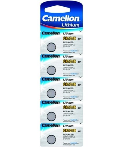 Camelion CR1216 lithium 3v 5-pack
