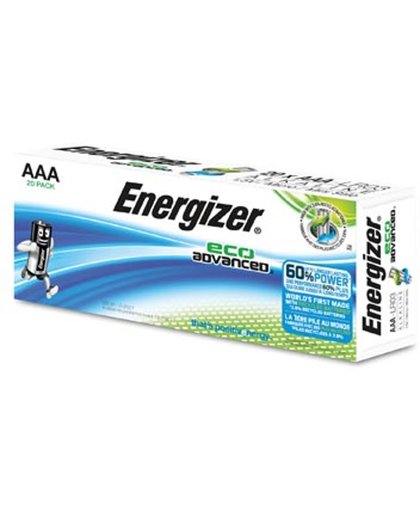 Energizer batterij Eco Advanced AAA pak van 20 stuks