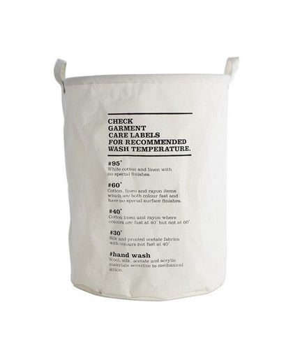 House Doctor - Laundry Bag Wash Instructions (ls0123)