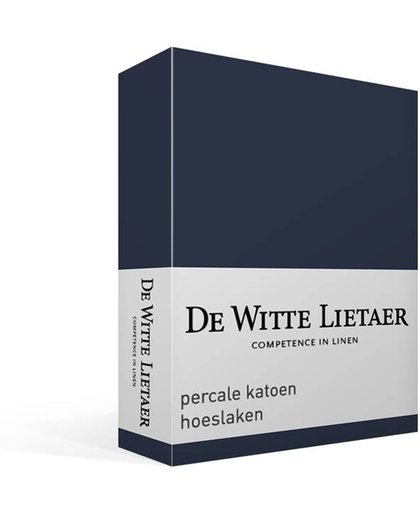 De Witte Lietaer - Jersey Elastan - Hoeslaken - Tweepersoons - 140x200 cm - Marine