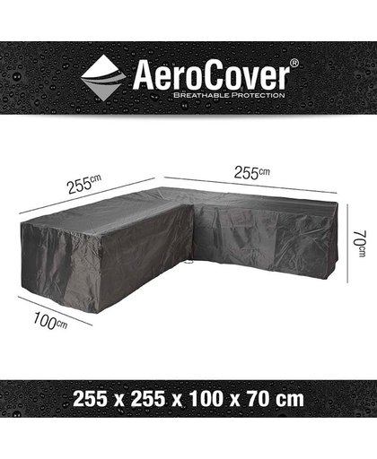 Aerocover- L-vorm loungesethoes 255x255x100x70 cm.
