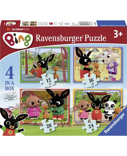 Ravensburger Bing Bunny 4in1box puzzel - 12+16+20+24 stukjes - kinderpuzzel
