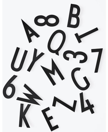 Design Letters letters + cijfers 50mm voor letterbord zwart