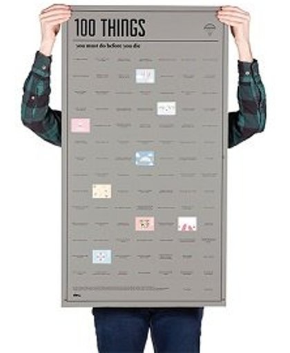 Poster 100 Things You Must do Before you Die