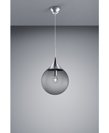 Hanglamp - Modern - Midas - Kleur Armatuur Chroom - Fitting E27 - excl. Lichtbron  - Max Wattage 60