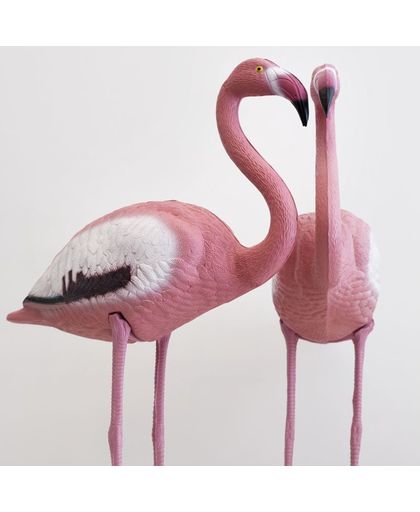 Pink Art Flamingo Beeld - &Klevering