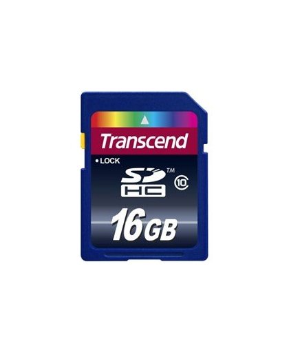 Transcend 16GB SDHC Class10 20MB/s lezen 16MB/s Schrijven