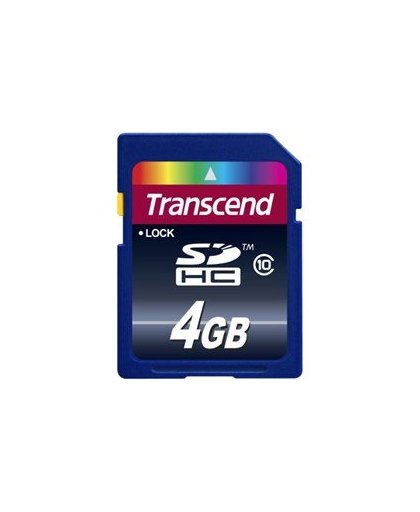 Transcend 4GB SDHC Class10 20MB/s lezen 16MB/s Schrijven