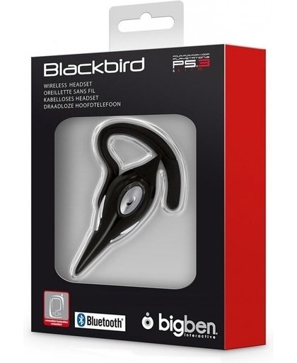 Bigben Interactive Blackbird, PS3 oorhaak Zwart hoofdtelefoon