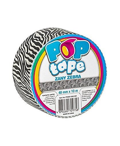 Pop Tape 48mm x 10m - Zany Zebra