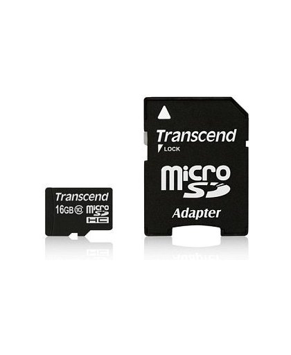 Transcend 16GB microSDHC Class 10 UHS-I 16GB MicroSDHC Klasse 10 flashgeheugen