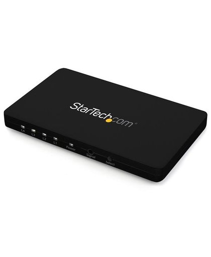 StarTech.com 4-poorts HDMI automatische videoswitch met aluminium behuizing en MHL ondersteuning 4K 30 Hz video switch