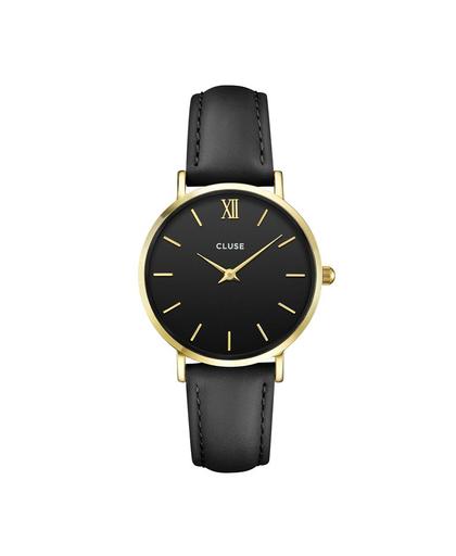 CLUSE Minuit Gold Black/Black horloge CL30004