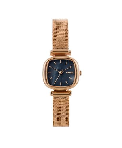 Komono Moneypenny Royale Rose gold/Black horloge KOM-W1244