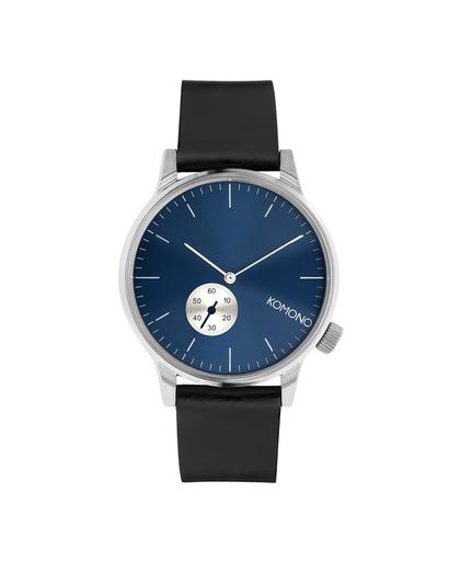 Komono Winston Subs Silver Blue horloge KOM-W3001